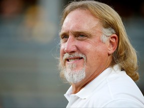 Pro Football Hall of Famer Kevin Greene, former Pittsburgh Steelers walks on the field before the game against the Cincinnati Bengals at Heinz Field on Sept. 30, 2019 in Pittsburgh, Pa.