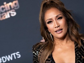 U.S. television personality Carrie Ann Inaba attends the Dancing with the Stars - 2019 top 6 finalist event, Nov. 4, 2019, in Los Angeles.