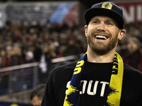 Recording artist Chase Rice attends the match between Nashville SC and Atlanta United at Nissan Stadium on Feb. 29, 2020 in Nashville, Tenn.