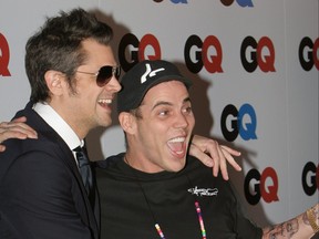 Actors Johnny Knoxville and Steve-O arrive for the GQ magazine 2006 Men of the Year dinner celebrating the 11th Annual Men of the Year issue, 29 November 2006 in West Hollywood, California.