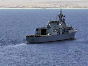 HMCS Winnipeg is seen in the Gulf of Aden off the coast of Somalia on April 20, 2009.
