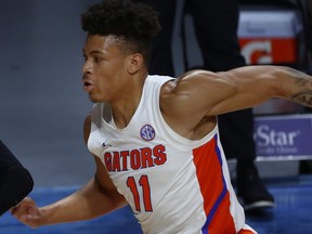 Florida Gators forward Keyontae Johnson is pictured during the first half of the game against the Stetson Hatters at Billy Donovan Court at Exactech Arena in Gainsville, Fla., Dec. 6, 2020.