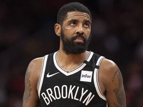 Brooklyn Nets guard Kyrie Irving during the second half against the Washington Wizards at Capital One Arena in Washington, D.C., Feb. 1, 2020.