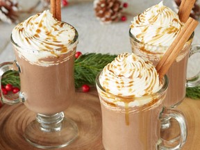 Spiced Rum Chocolate Caramel Eggnog