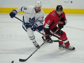 Canadian NHL teams such as the Maple Leafs and Senators may have to play only in the U.S. this season, according to a report.