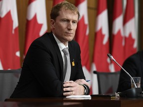 Minister of Indigenous Services Marc Miller participates in a news conference on the COVID-19 pandemic, in Ottawa, Friday, Nov. 20, 2020.