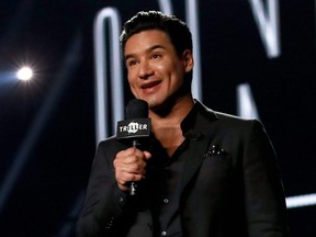 Mario Lopez speaks onstage during Mike Tyson vs Roy Jones Jr. presented by Triller at Staples Center in Los Angeles, Nov. 28, 2020.
