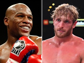 Floyd Mayweather and Logan Paul.