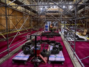 The Senate Chamber is seen during a tour of the Centre block renovations Wednesday December 2, 2020 in Ottawa.