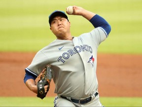 Toronto Blue Jays starting pitcher Hyun-Jin Ryu.