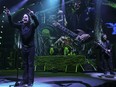 Black Sabbath frontman Ozzy Osbourne and guitarist Tony Iommi perform at the Air Canada Centre in Toronto.