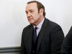 Kevin Spacey attends his arraignment for sexual assault charges at Nantucket District Court on January 7, 2019 in Nantucket, Massachusetts.