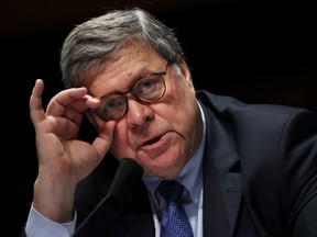 U.S. Attorney General William Barr testifies before the House Judiciary Committee in the Congressional Auditorium at the U.S. Capitol Visitors Center, in Washington, U.S., July 28, 2020.