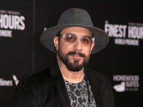World premiere of 'The Finest Hours' held at the TCL Chinese Theatre in Hollywood - Arrivals  Featuring: AJ McLean Where: Los Angeles, California, United States When: 25 Jan 2016 .