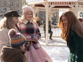 Jillian Bell, second from right and Isla Fisher star in Disney's "Godmothered."