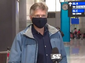 Former Ontario Finance Minister Rod Phillips at Toronto Pearson Airport on Wednesday, Dec. 31 2020