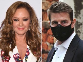 Leah Remini and Tom Cruise.