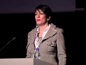 Ghislaine Maxwell speaks at the Arctic Circle Forum in Reykjavik, Iceland October 2013.