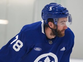 Newcomer defenceman TJ Bordie was paired with regular Morgan Rielly at Maple Leafs camp on Monday.