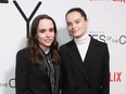 Ellen Page and Emma Portner attend Netflix's "Tales of the City" New York Premiere at The Metrograph on June 3, 2019 in New York City.