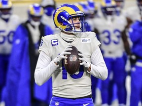 The Rams have reportedly traded quarterback Jared Goff (16) and draft picks to the Lions for fellow quarterback Matt Stafford.
