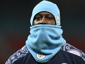 Manchester City's French defender Benjamin Mendy had a New Year's Eve party.