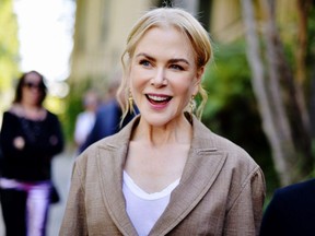 Nicole Kidman arrives at the 7th Annual Gold Meets Golden at Virginia Robinson Gardens and Estate in Los Angeles, Jan. 4, 2020.