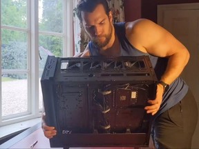 Henry Cavill is putting together his own gaming PC.