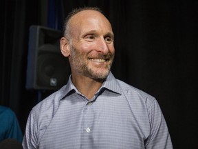 Jays president and CEO Mark Shapiro during an end-of-season media conference at the Rogers Centre in Toronto on October 1, 2019.