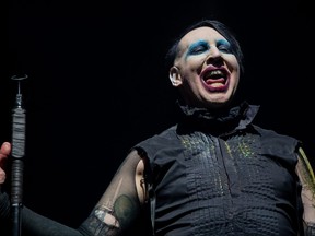 Marilyn Manson performs during the Astroworld Festival at NRG Stadium on Nov. 9, 2019 in Houston, Texas