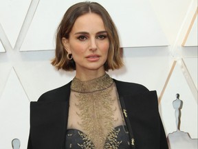 Natalie Portman arrives at the 92nd Academy Awards held at the Dolby Theatre in Los Angeles, Calif., Feb. 9, 2020.