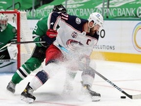 Rugged Columbus Blue Jackets forward Nick Foligno is among the players linked the Maple Leafs in trade speculation.