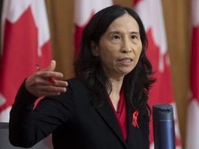 Chief Public Health Officer Theresa Tam responds to a question during a news conference in Ottawa, Tuesday Dec. 1, 2020.