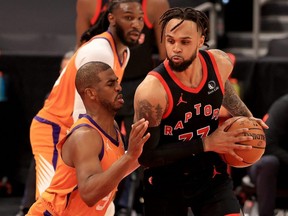 Gary Trent Jr. made his debut with the Raptors on Friday.