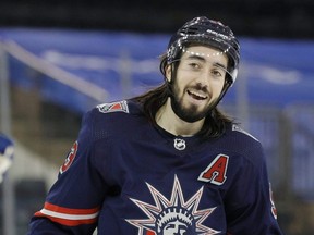 Mika Zibanejad of the New York Rangers.