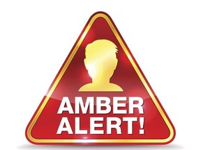 An icon for an Amber Alert warning message.