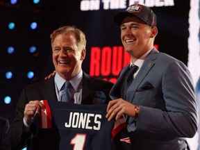 The New England Patriots selected Ohio State QB Mac Jones at the NFL Draft last night. Getty Images