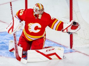 Goaltender David Rittich, dealt to the Maple Leafs on Monday, will start in net for Toronto against his former team, the Calgary Flames, on Tuesday night.