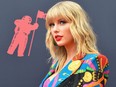 Taylor Swift arrives for the 2019 MTV Video Music Awards at the Prudential Center in Newark, New Jersey on Aug. 26, 2019.