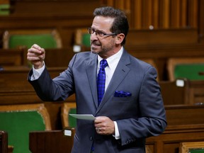 Bloc Quebecois leader Yves-Francois Blanchet speaks during Question Period in the House of Commons on Parliament Hill in Ottawa May 5, 2021.