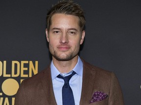 Justin Hartley attends the HFPA and THR Golden Globe Ambassador Party at Catch LA on Nov. 14, 2019 in West Hollywood, Calif.
