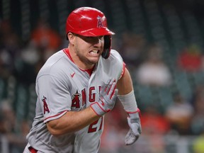 The Angels will be with star outfielder Mike Trout for the next six to eight weeks due to a calf injury, the team announced Tuesday, May 18, 2021.