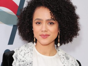 Nathalie Emmanuel arrives at Steven Tyler's Third Annual Grammy Awards Viewing Party to benefit Janies Fund presented by Live Nation at Raleigh Studios in Los Angeles, Jan. 26, 2020.