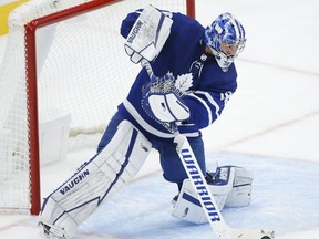 Maple Leafs goaltender Jack Campbell has won 16 of his 20 starts this season.