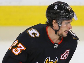 Flames star Sean Monahan will be manning the left wing when the Calgary squad faces off against the Ottawa Senators on Sunday night at the Saddledome.