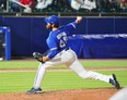 Toronto Blue Jays' Jordan Romano closes out a game earlier this season.