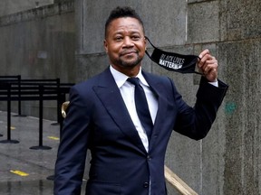 Actor Cuba Gooding Jr. departs after a hearing at New York Criminal Court in the Manhattan borough of New York City, Aug. 13, 2020.