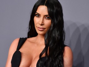 In this file photo taken on Feb. 6, 2019, Kim Kardashian arrives to attend the amfAR Gala New York.