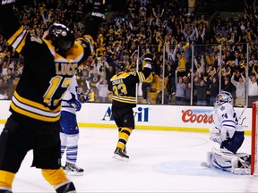 The Maple Leafs blew a 4-1 lead in Game 7 against Boston in 2013.
