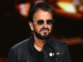 Ringo Starr speaks onstage during the 63rd Annual GRAMMY Awards at the Los Angeles Convention Center in Los Angeles, March 14, 2021.